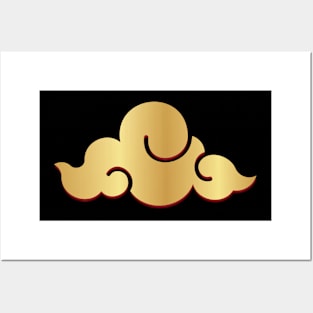 Golden Serenity: Japanese Cloud Posters and Art